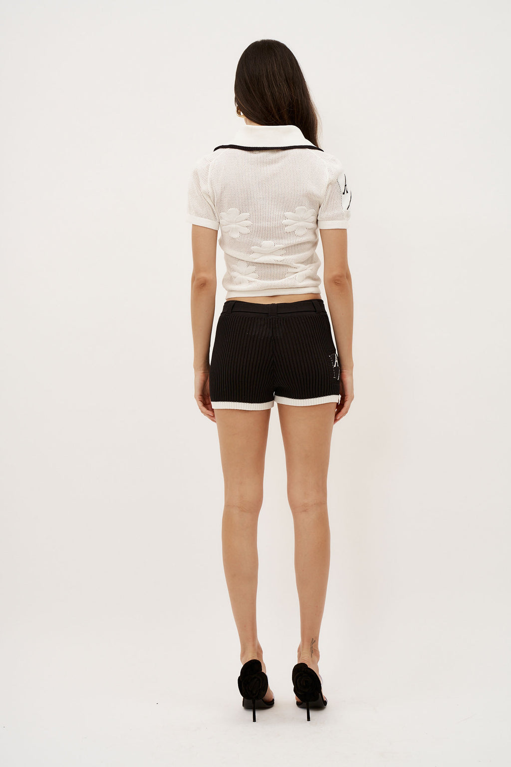 Francie Belted Black Short