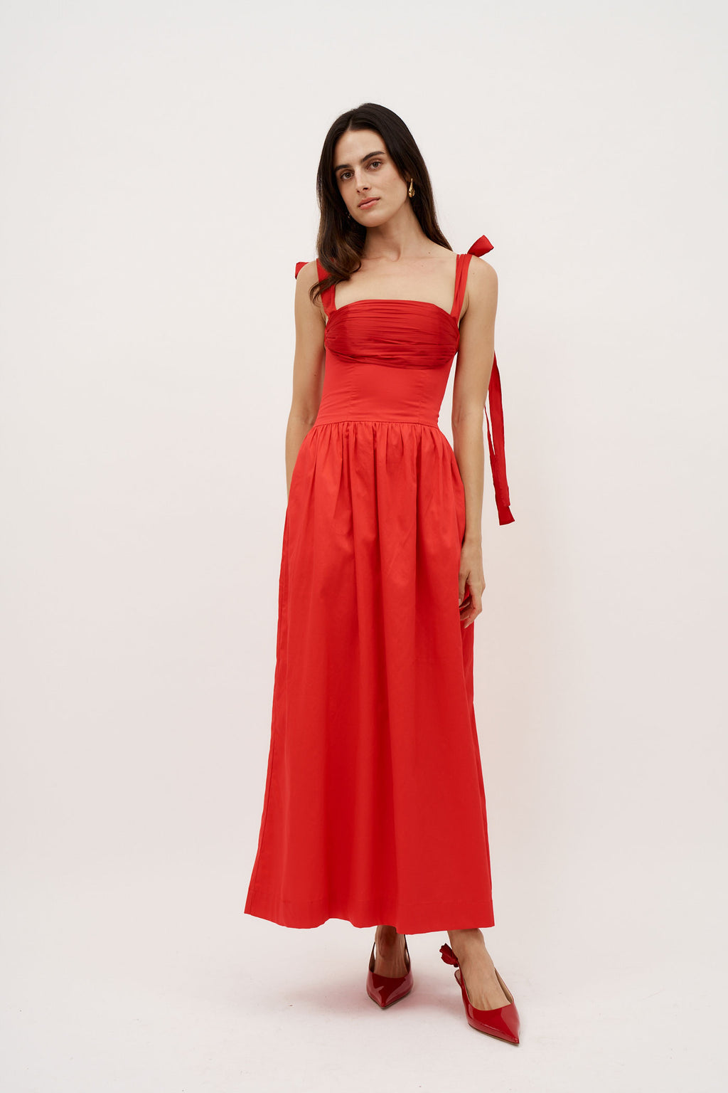 Elsa Red Maxi Dress