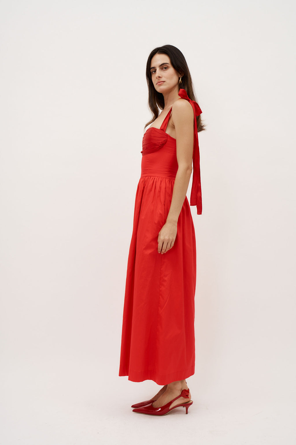 Elsa Red Maxi Dress