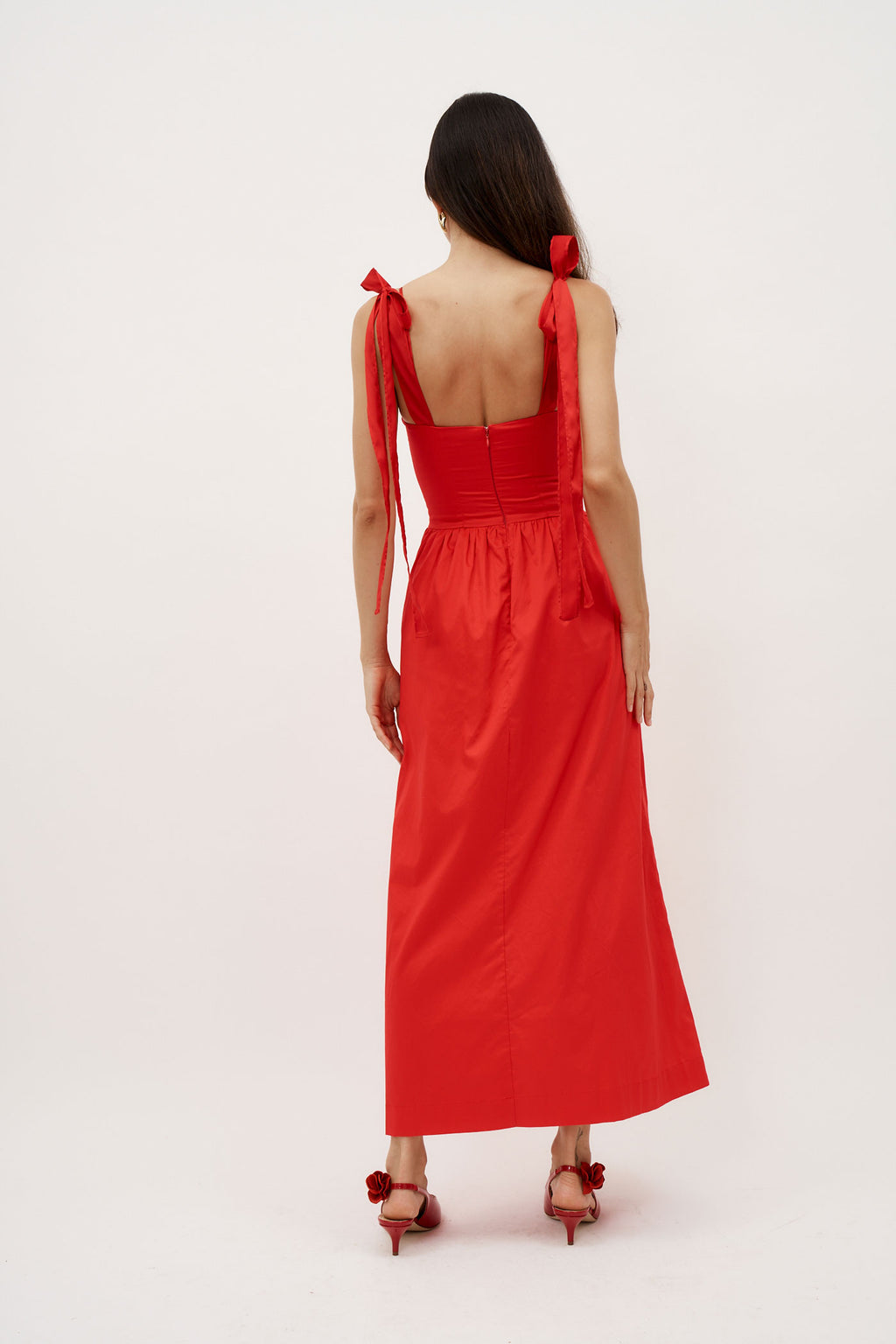 Elsa Red Maxi Dress