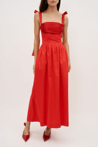 Elsa Red Maxi Dress