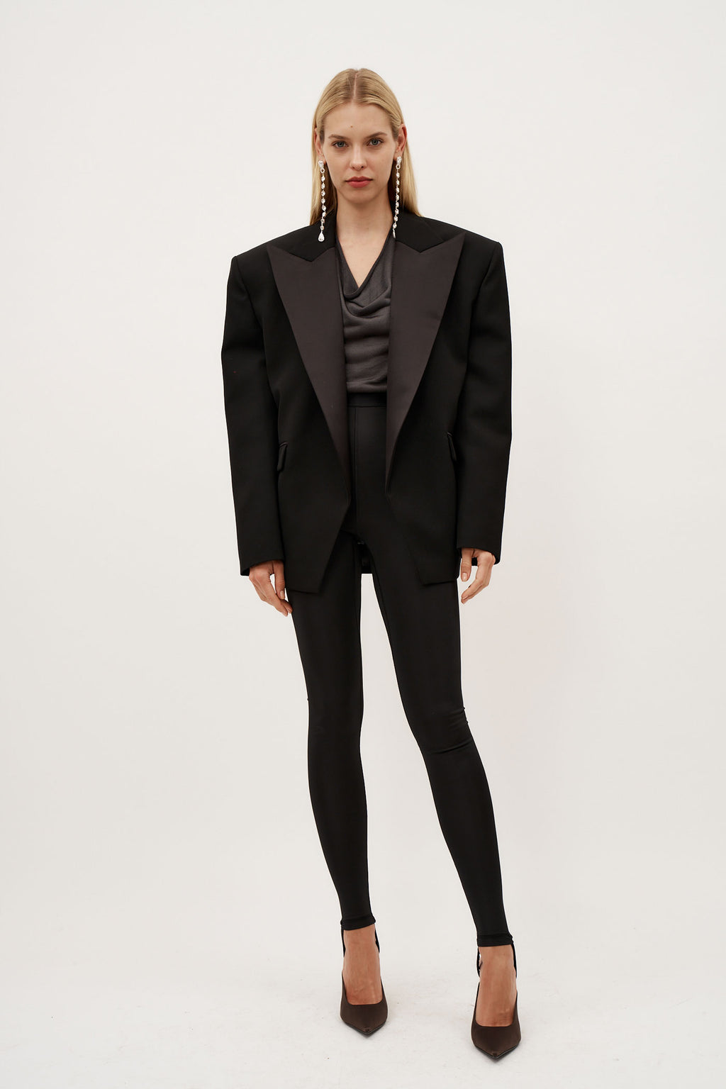 Oversized Tuxedo Black Blazer