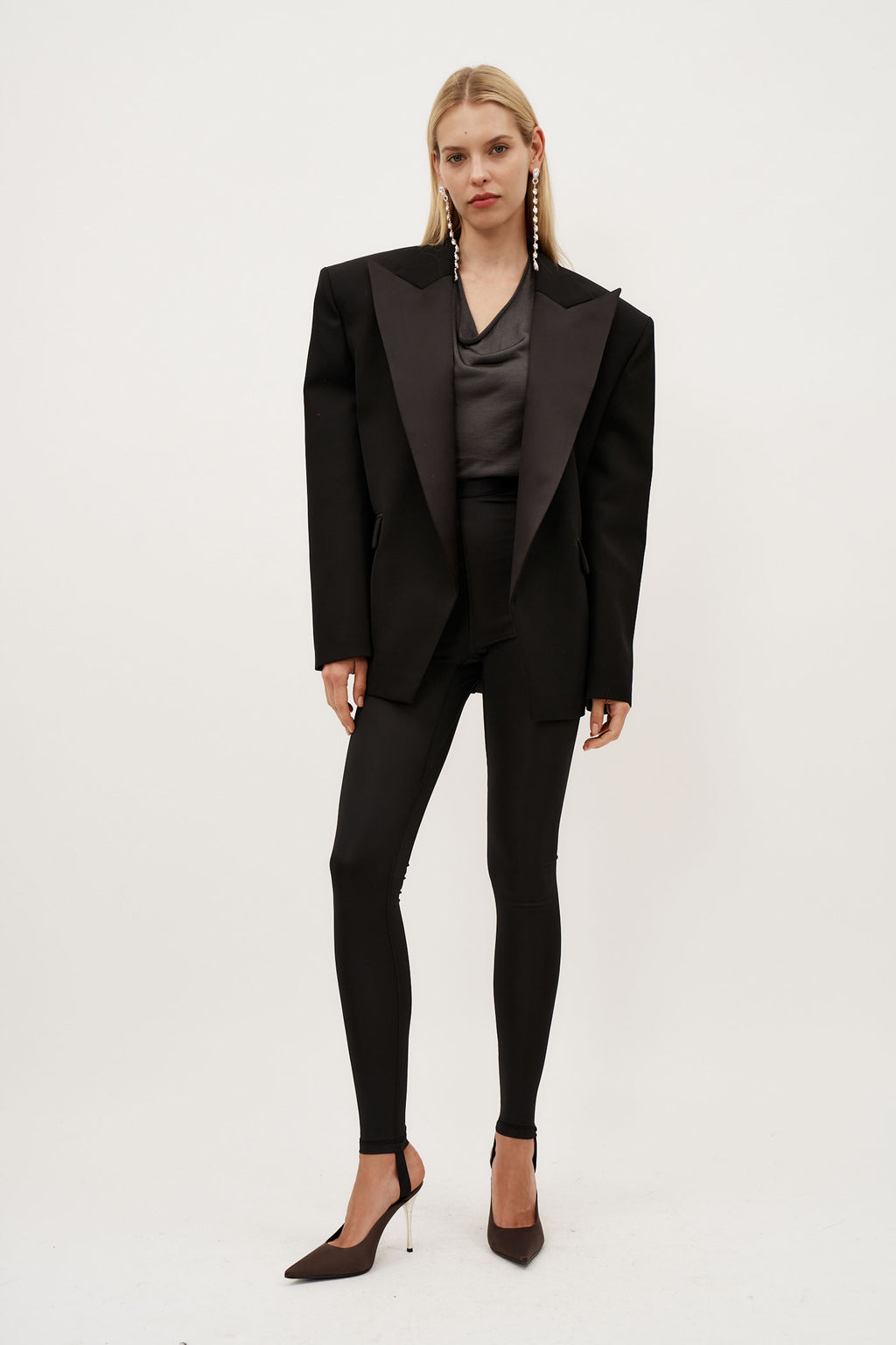 Oversized Tuxedo Black Blazer