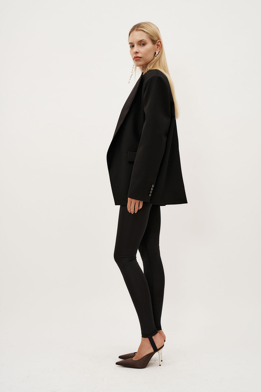 Oversized Tuxedo Black Blazer