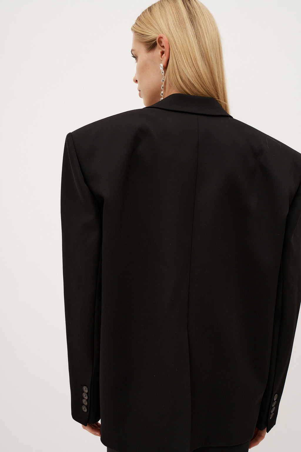 Oversized Tuxedo Black Blazer