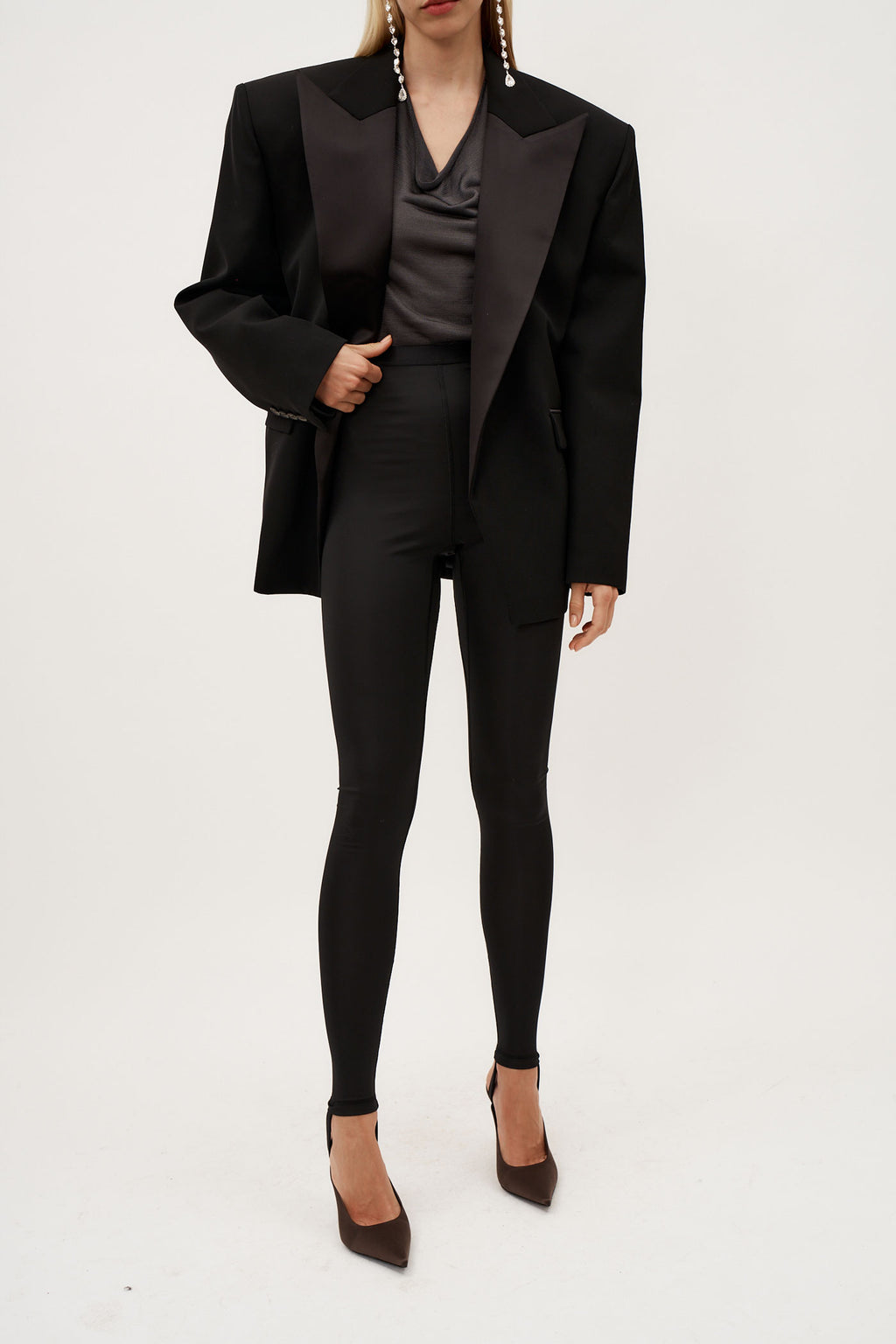 Oversized Tuxedo Black Blazer