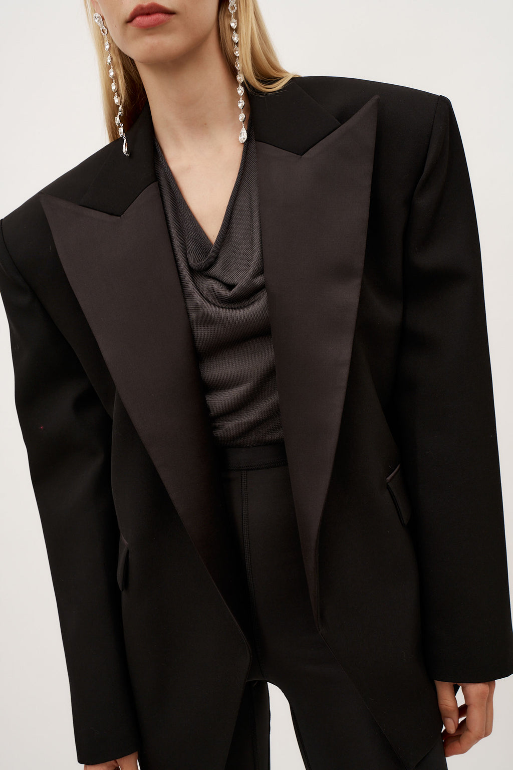 Oversized Tuxedo Black Blazer