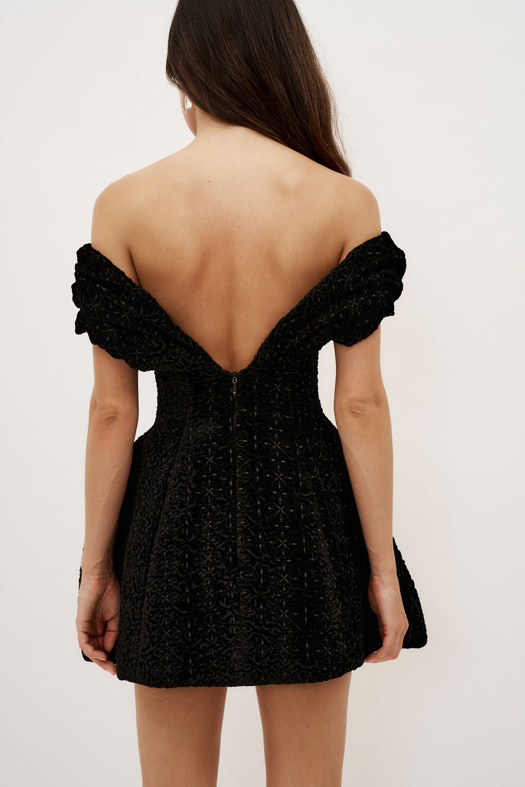 Derby Black Velour Dress