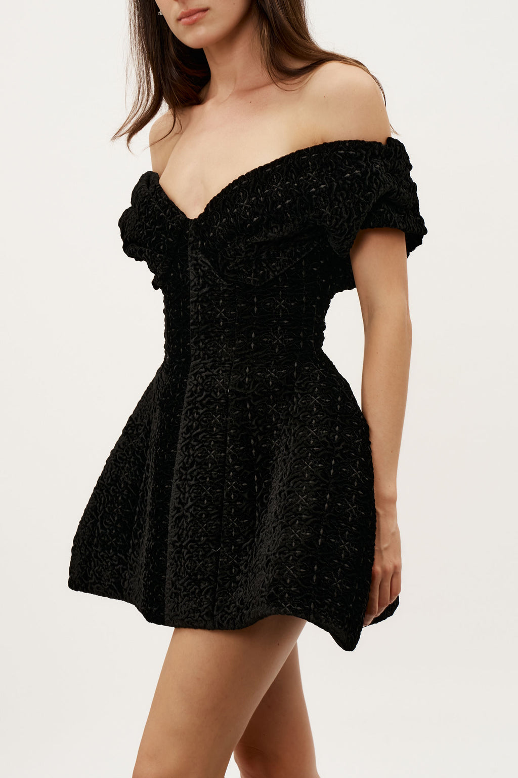 Derby Black Velour Dress