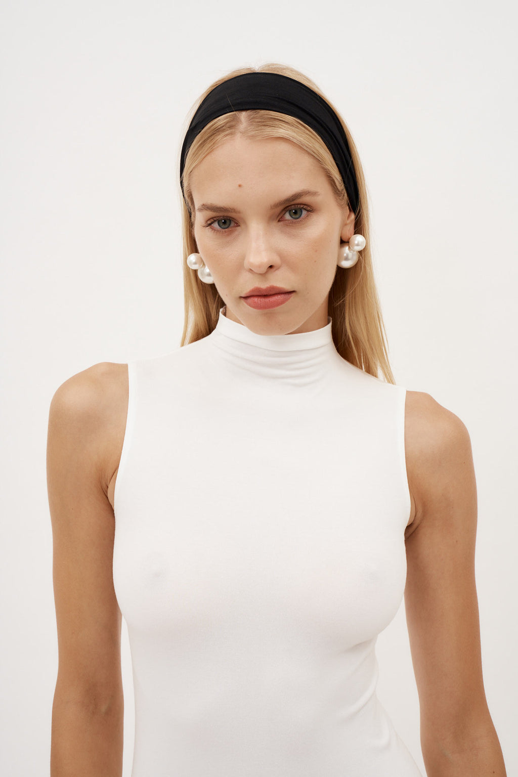 Viscose String White Bodysuit