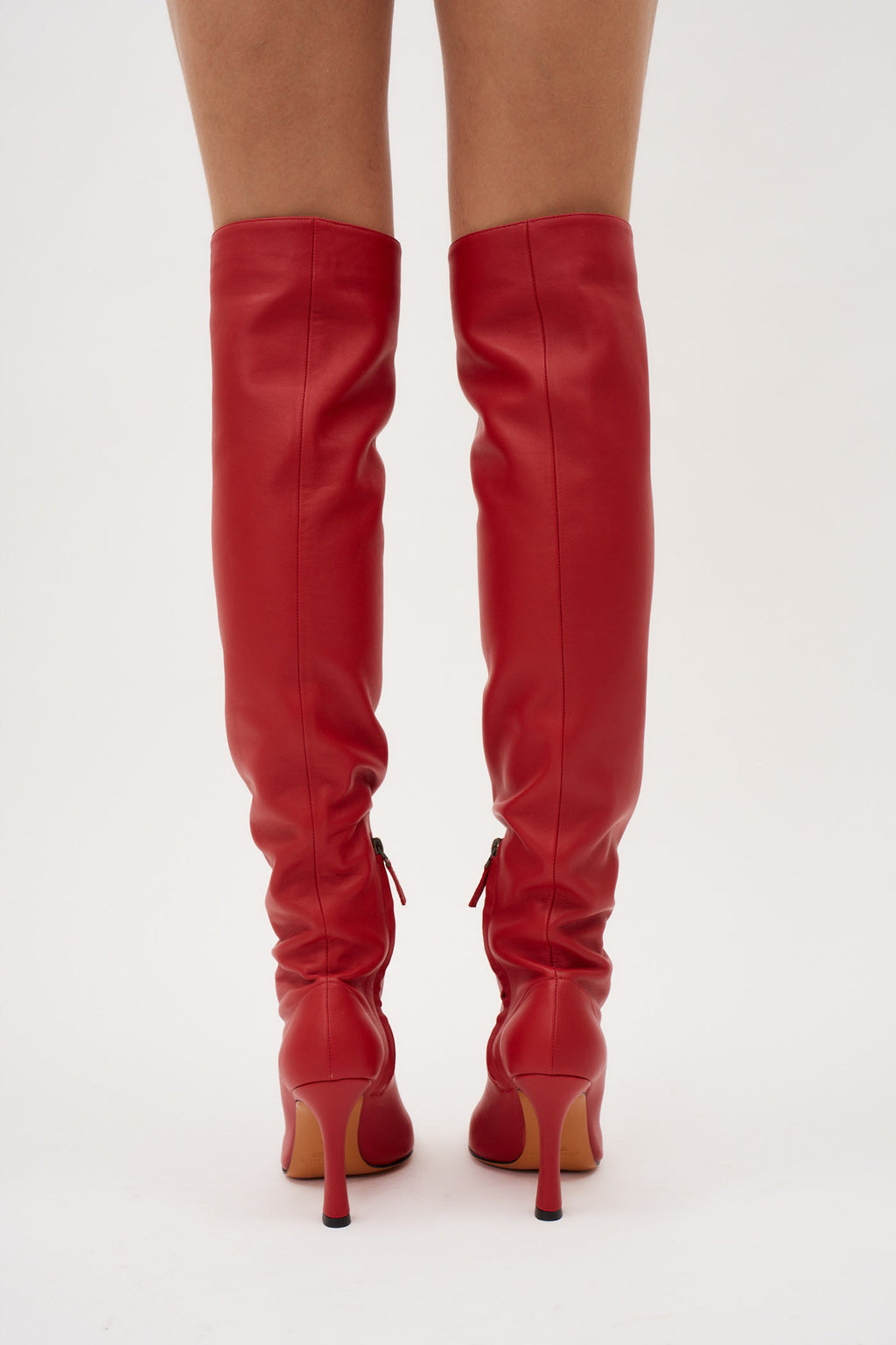 Boulevard Knee High Lipstick Boots