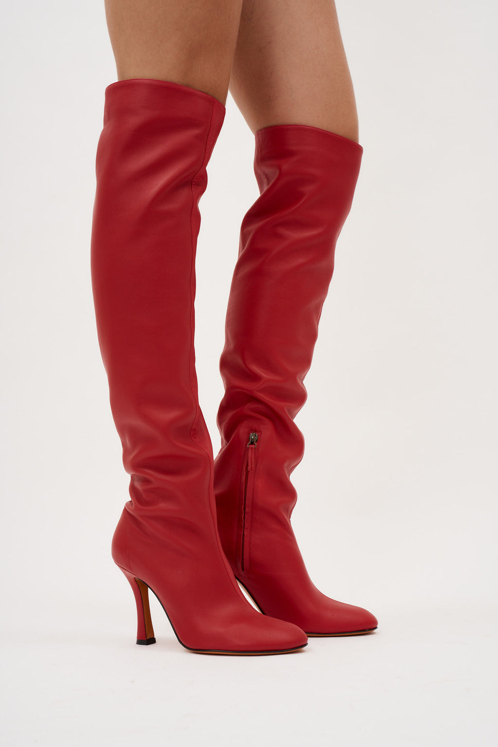 Boulevard Knee High Lipstick Boots