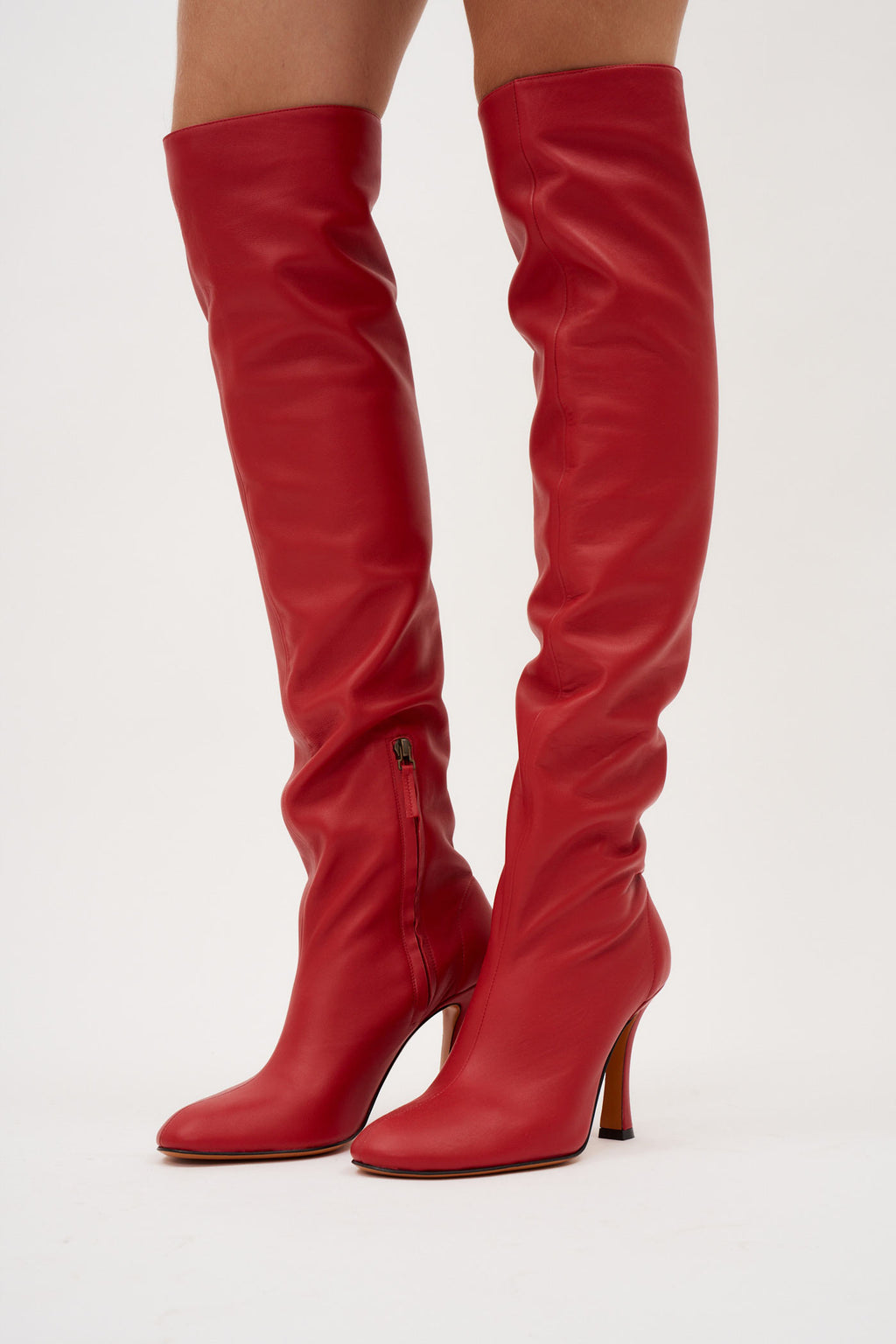 Boulevard Knee High Lipstick Boots