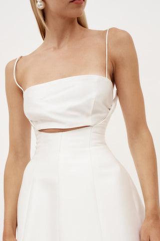 Cropped Sateen Natural Bodice