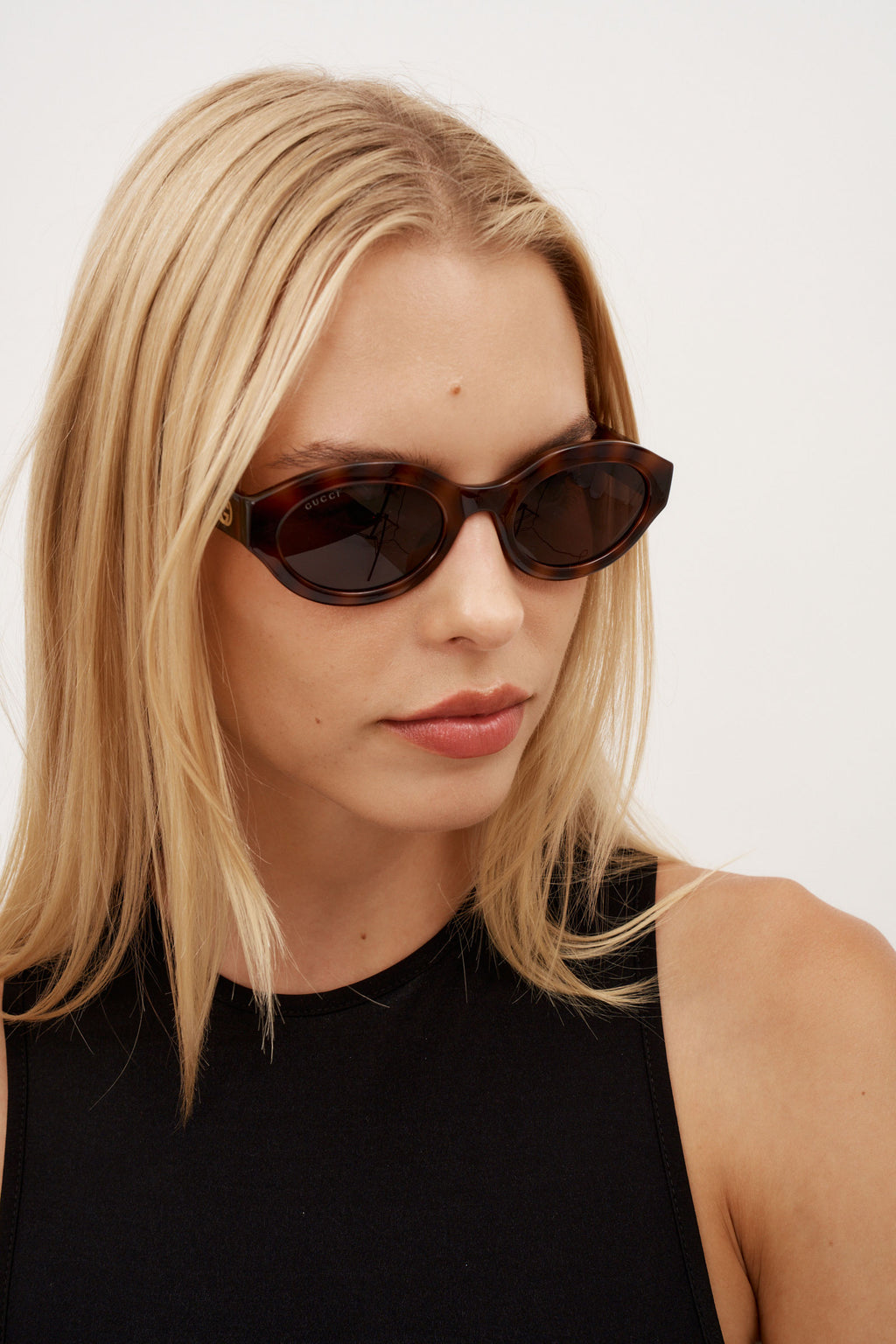 Minimal Almond Havana Sunglasses