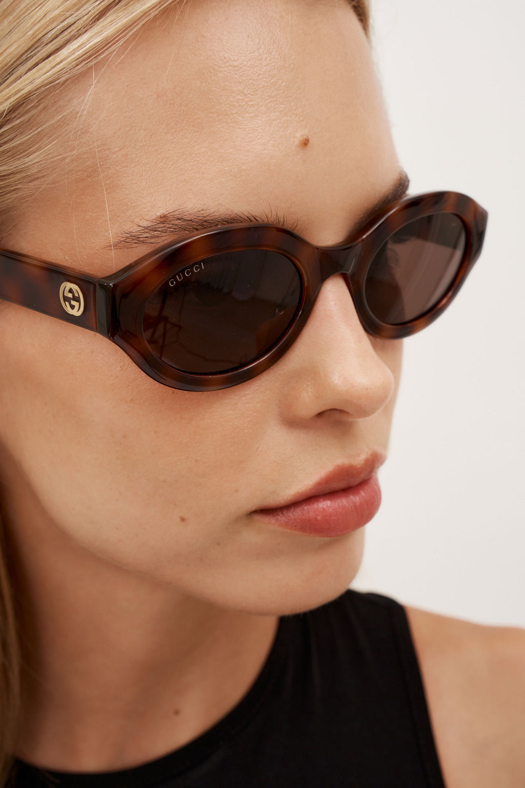 Minimal Almond Havana Sunglasses