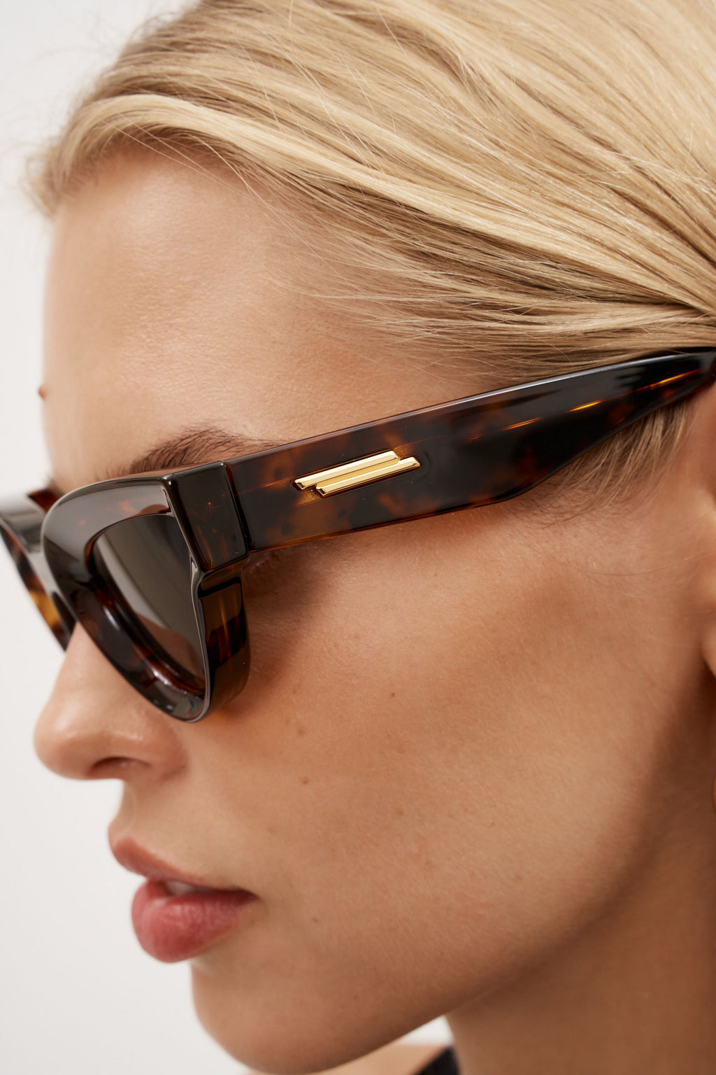 Inward Cat Eye Havana Sunglasses