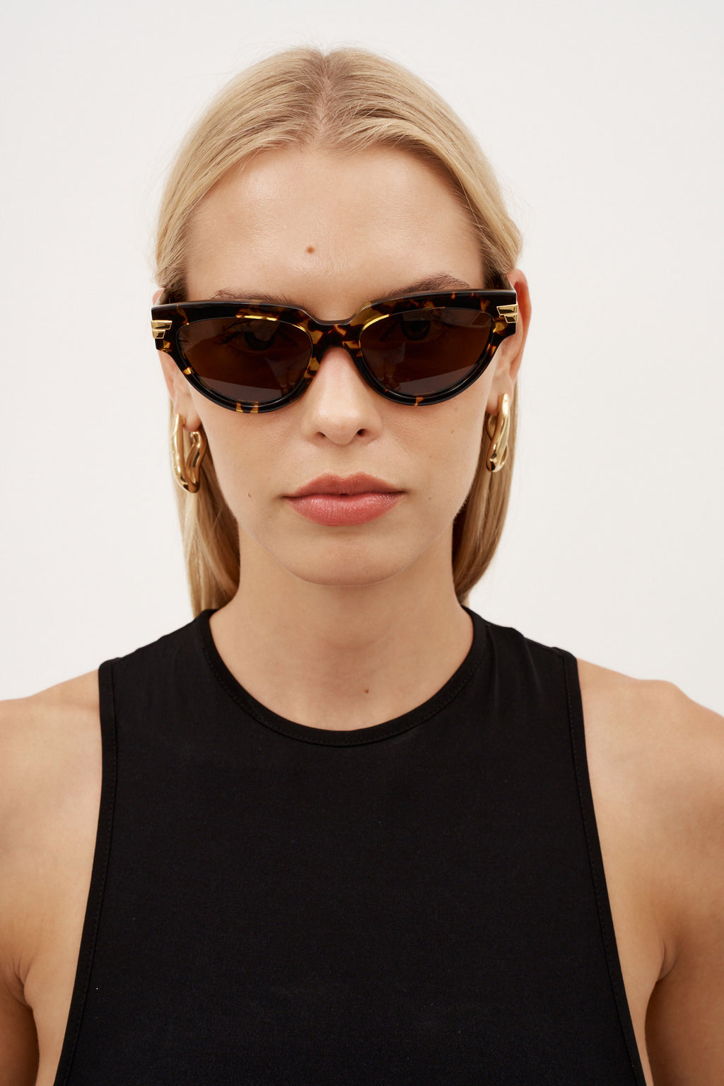 Round Havana Cat Eye Sunglasses