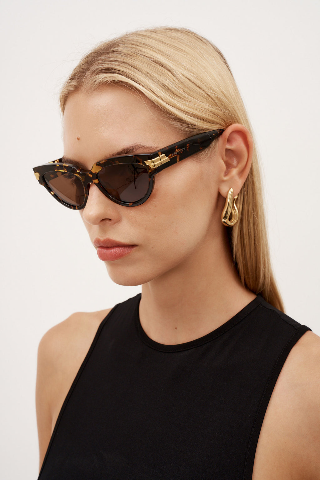 Round Havana Cat Eye Sunglasses