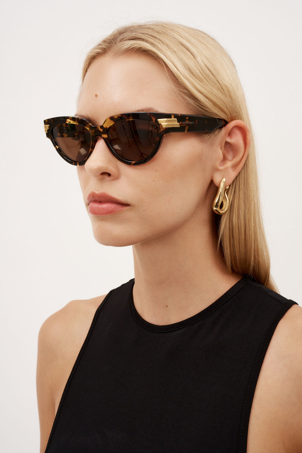 Round Havana Cat Eye Sunglasses