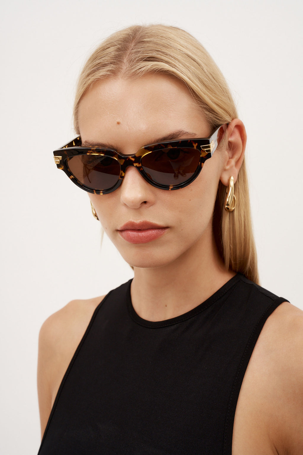 Round Havana Cat Eye Sunglasses