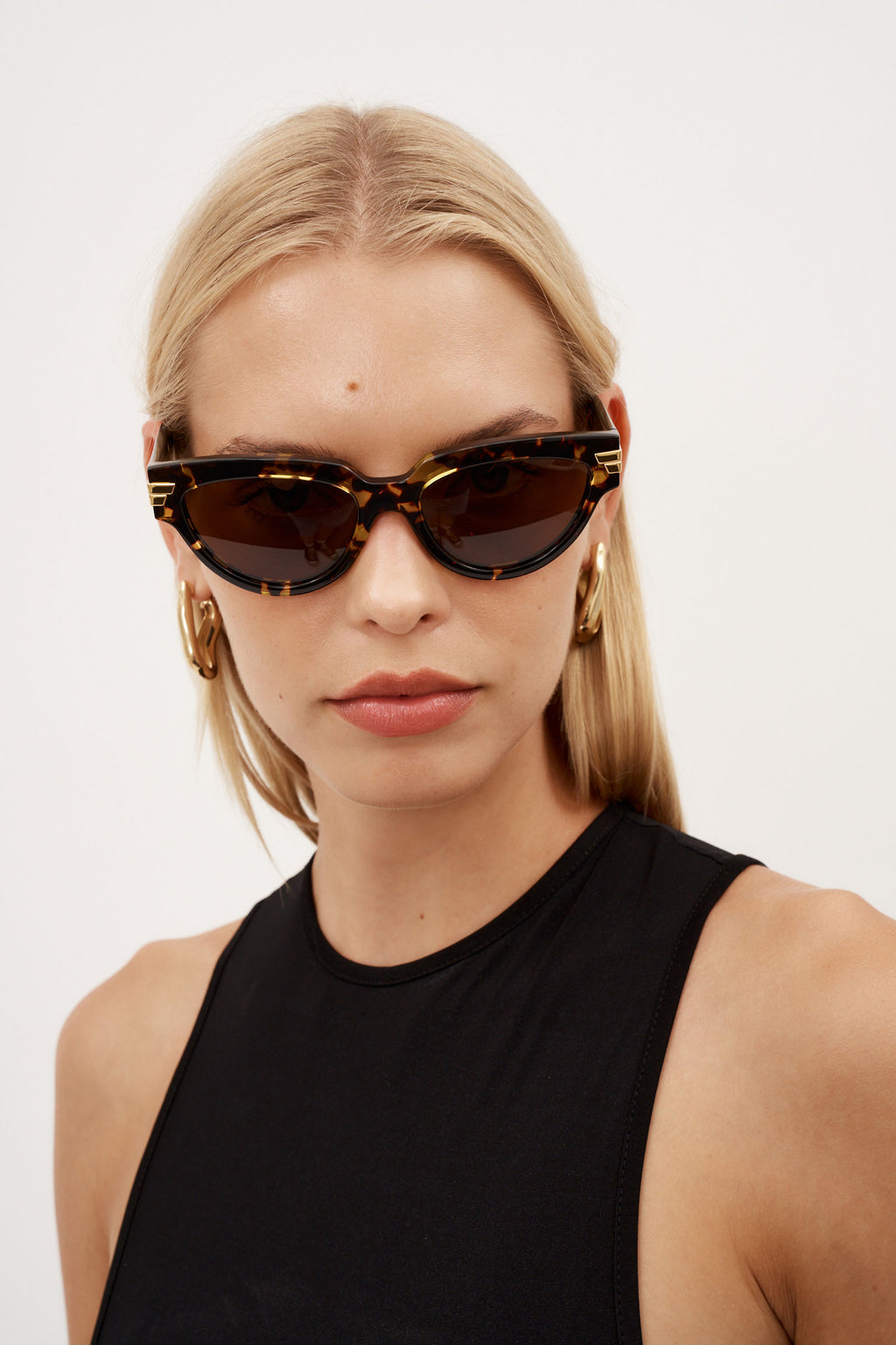 Round Havana Cat Eye Sunglasses