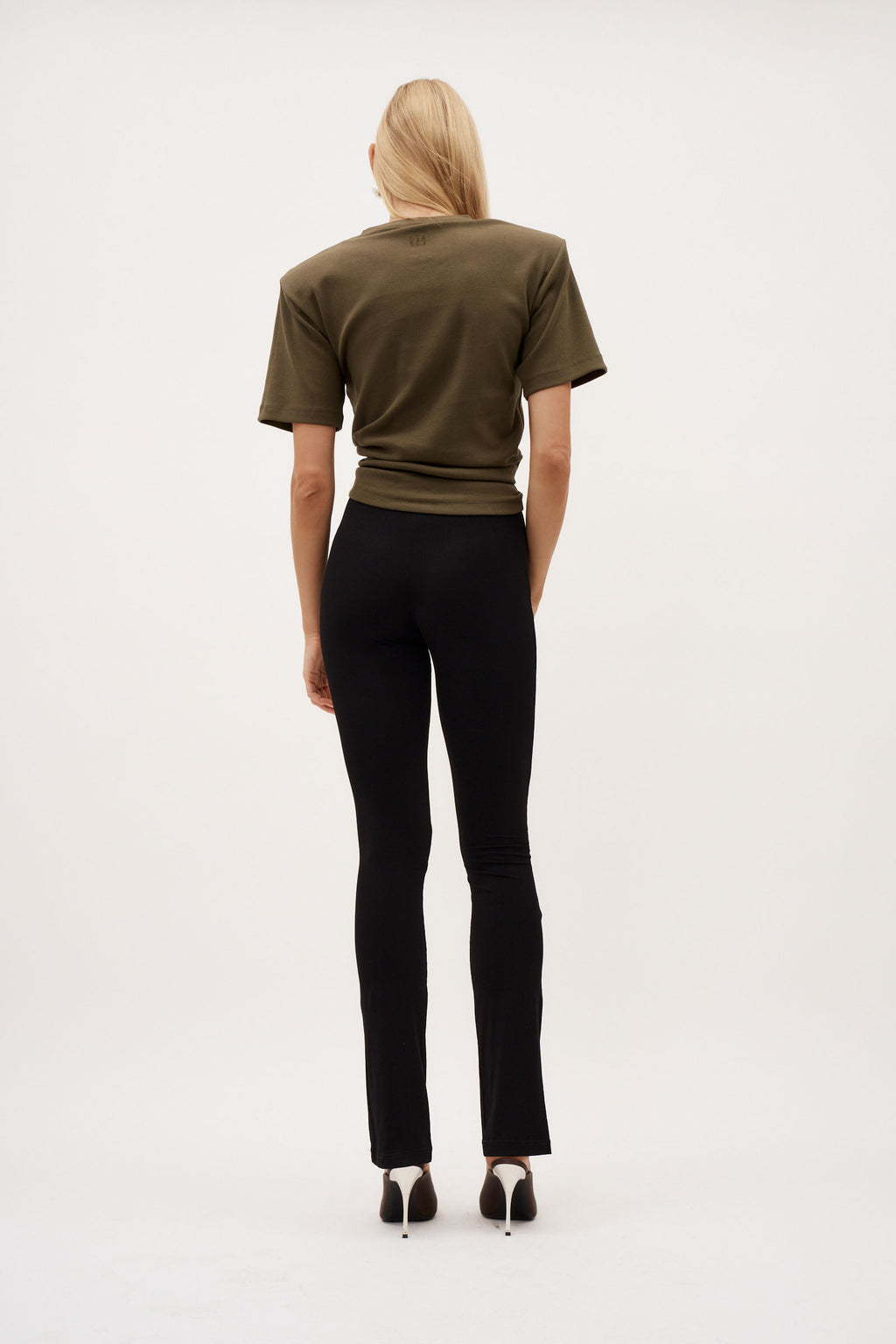 Knotted Khaki T-Shirt