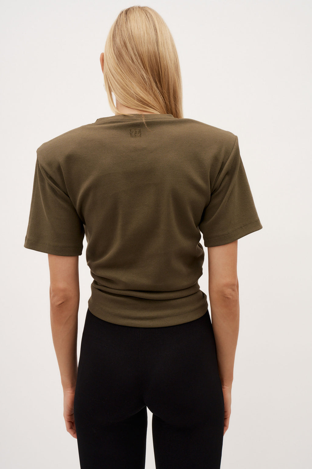 Knotted Khaki T-Shirt