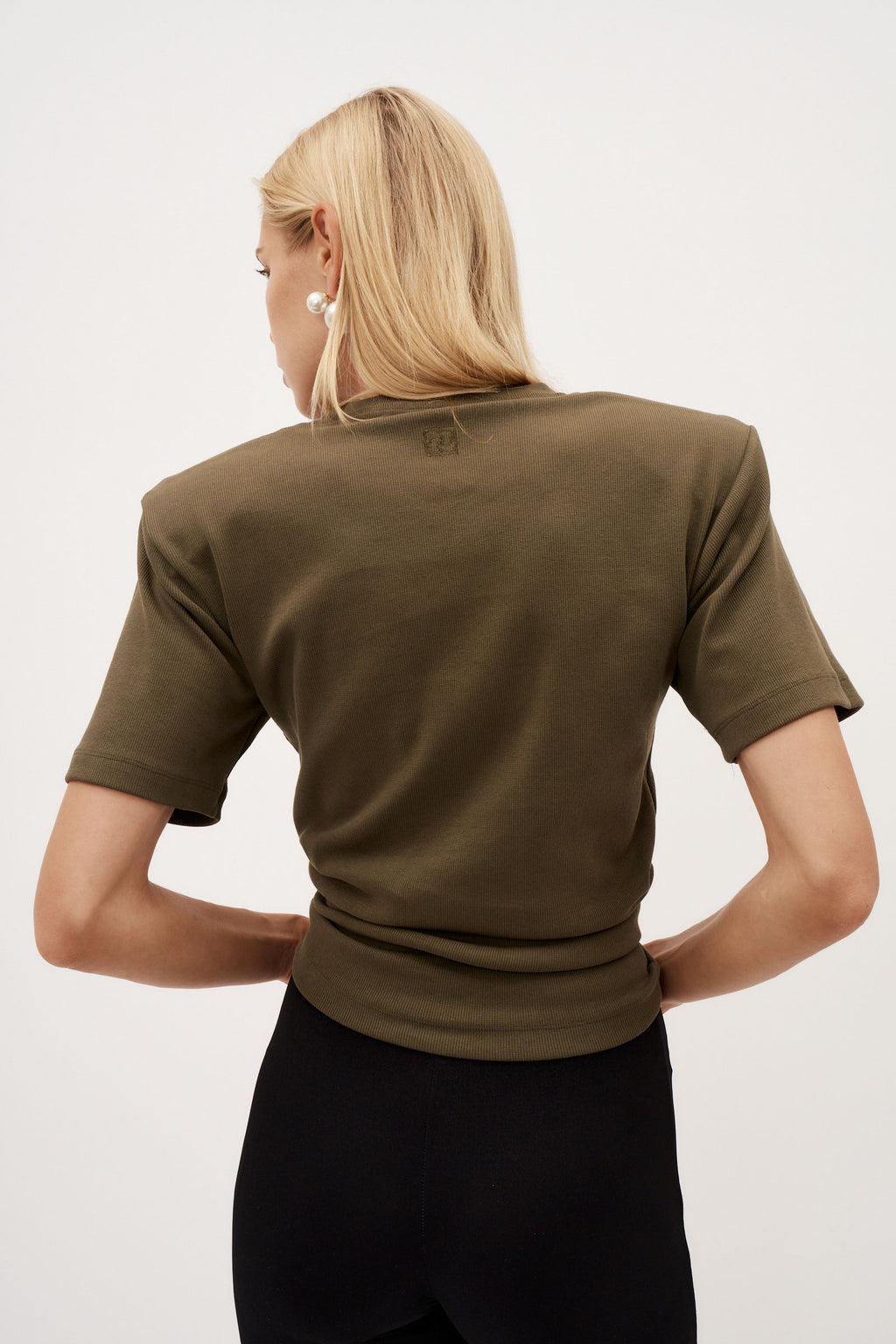 Knotted Khaki T-Shirt