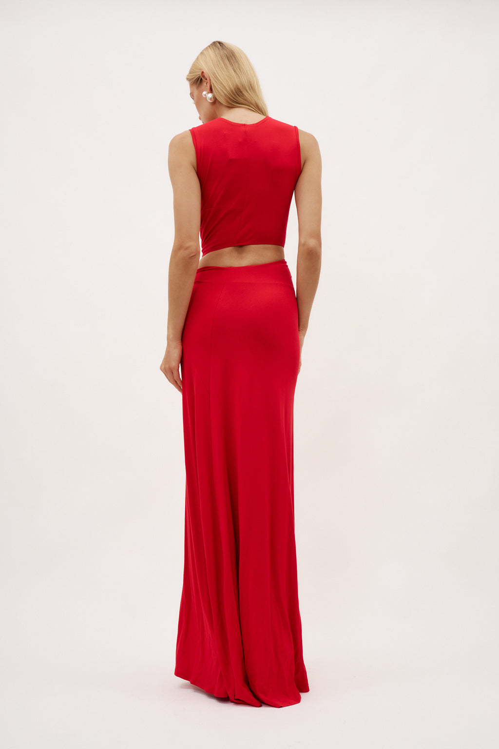 Triple Loop Red Dress