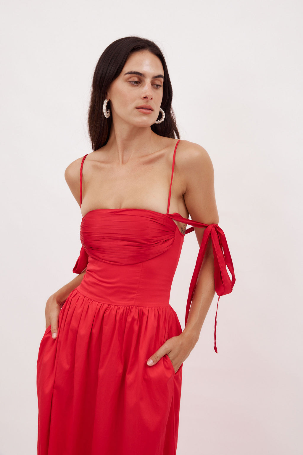 Elsa Red Maxi Dress