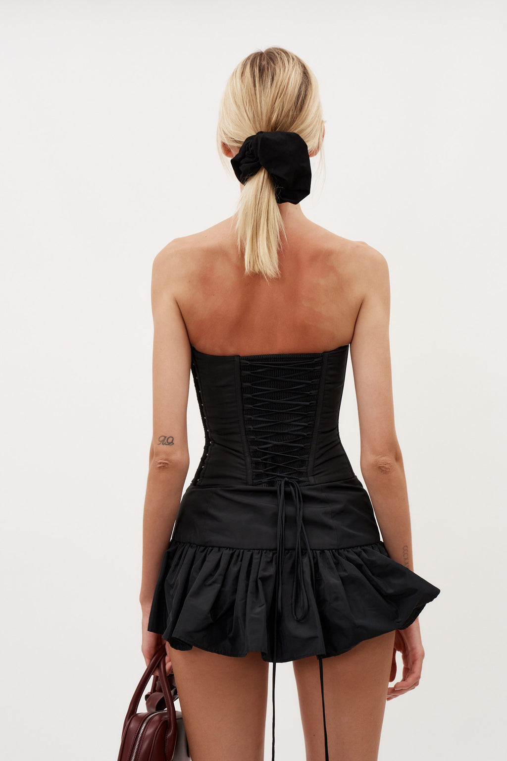 Taffeta Corset Black