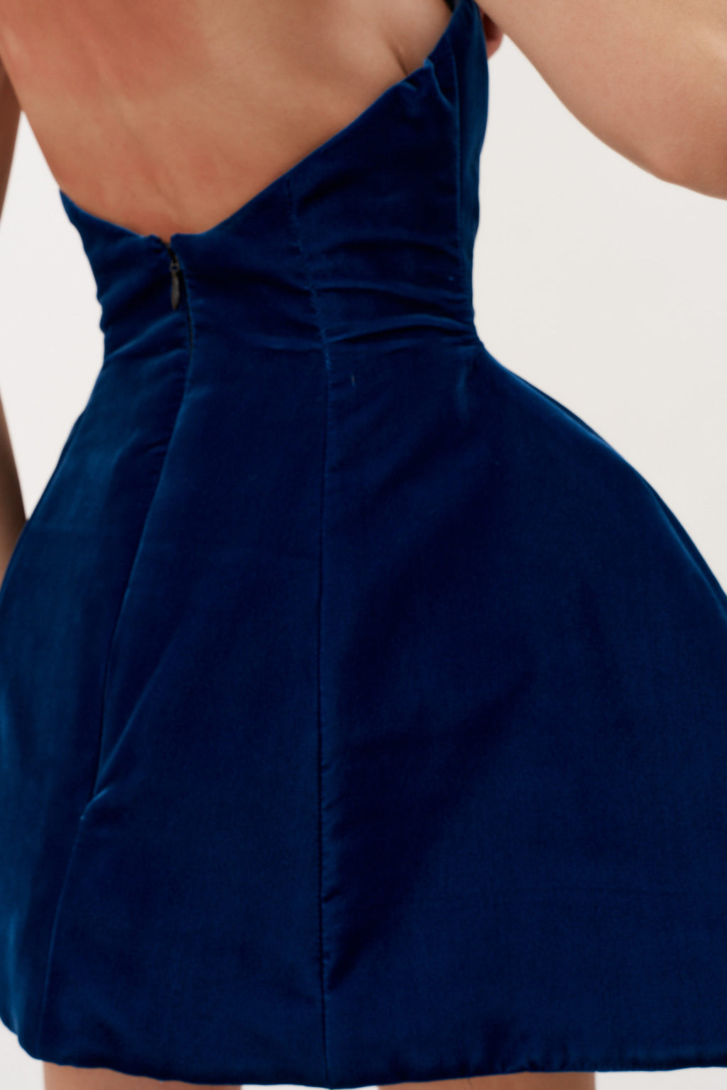 Lou Blue Velvet Mini Dress