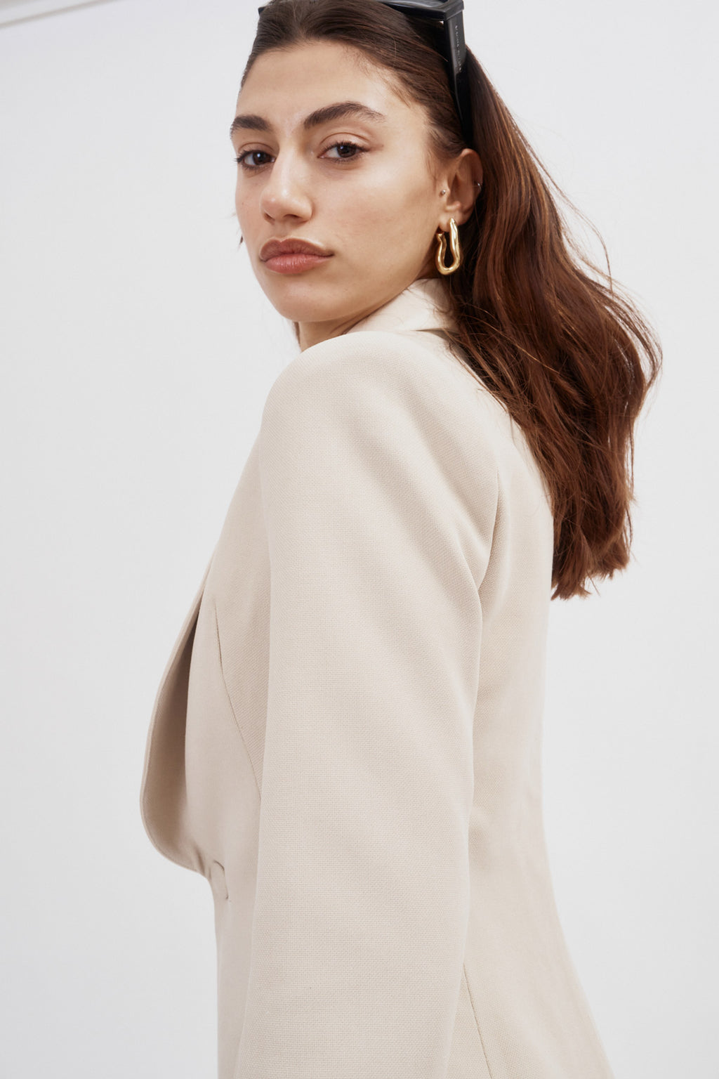 Bridget Blazer Nude Dress