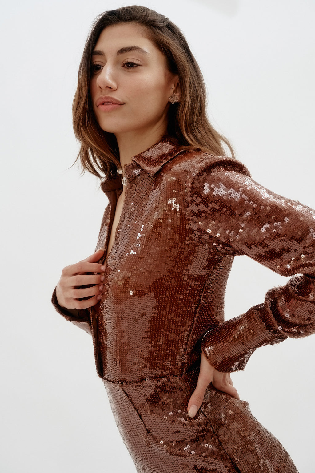 Siren Shirt Dress Brown