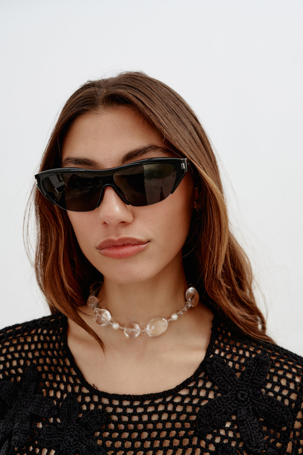 Half Rim Shield Sunglasses