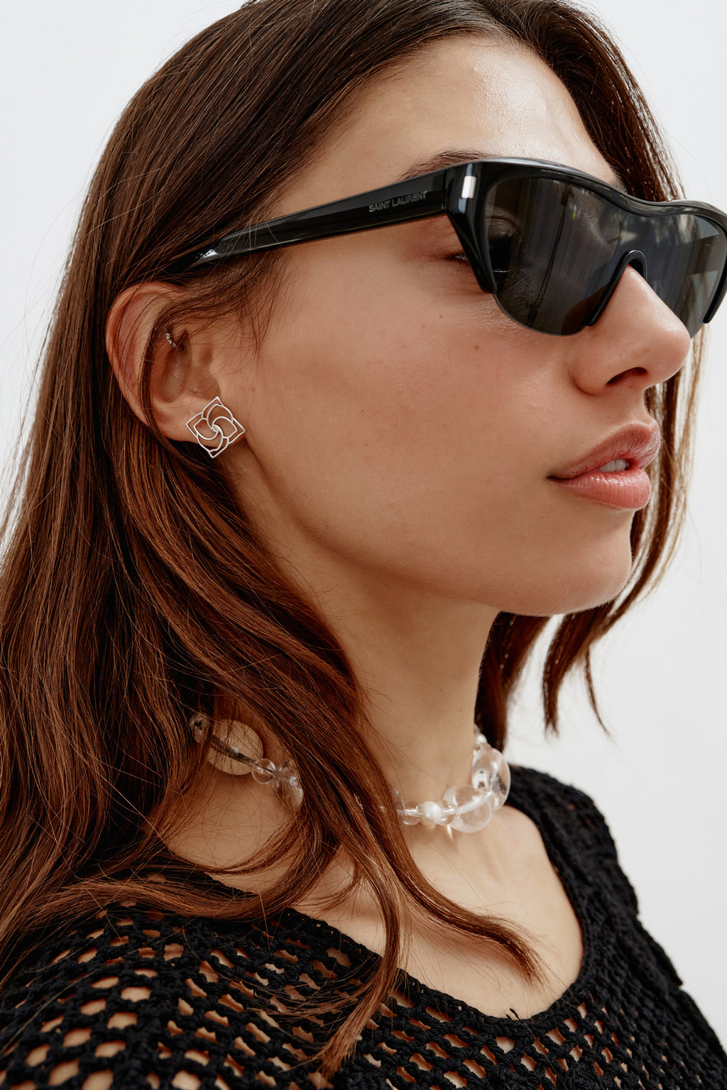 Half Rim Shield Sunglasses