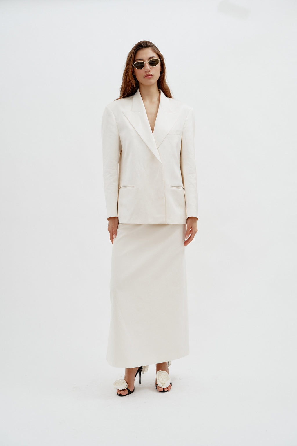 Wool Cream Blazer