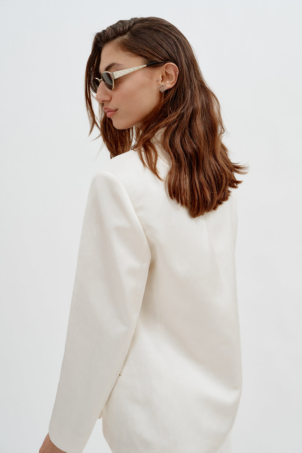 Wool Cream Blazer