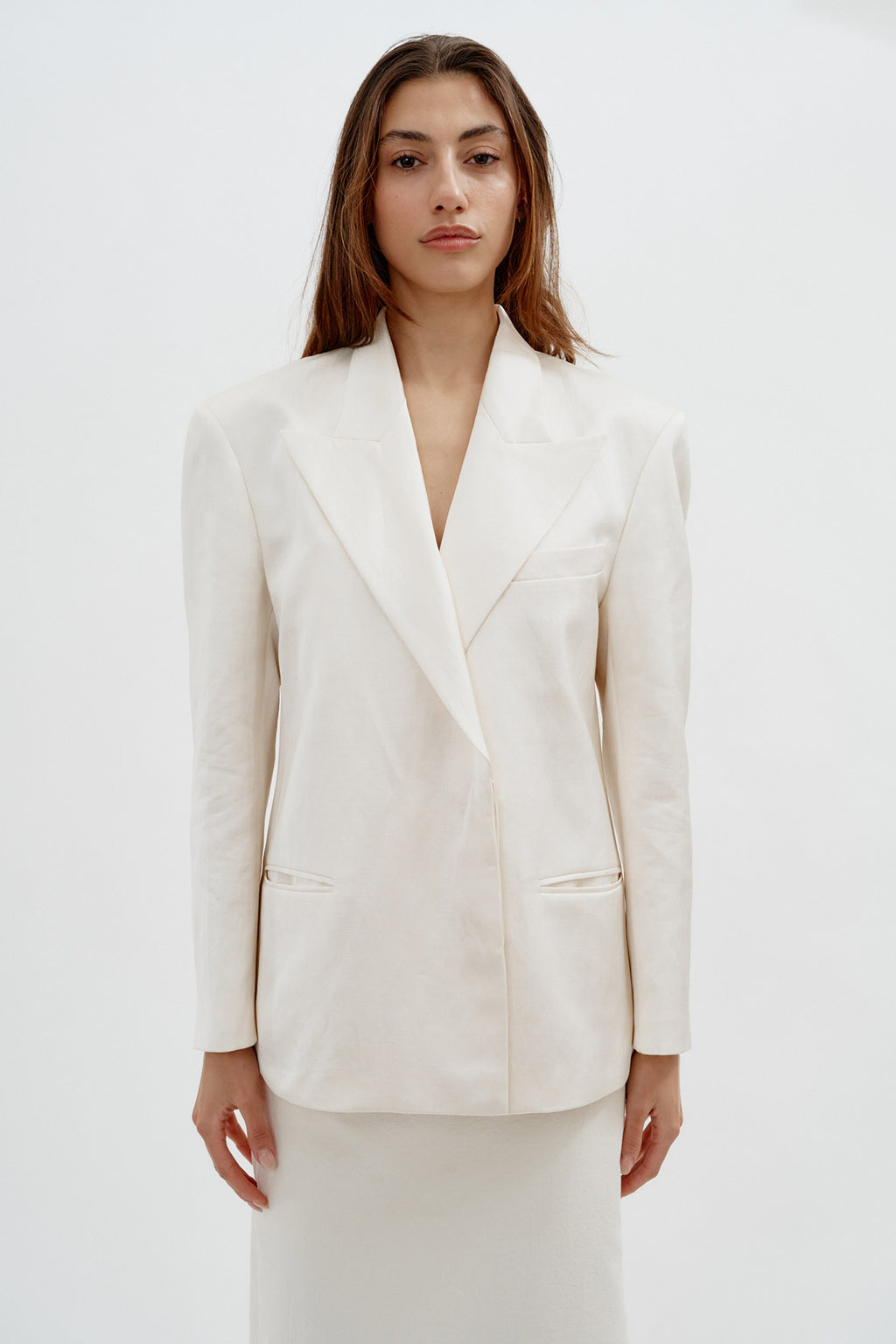 Wool Cream Blazer
