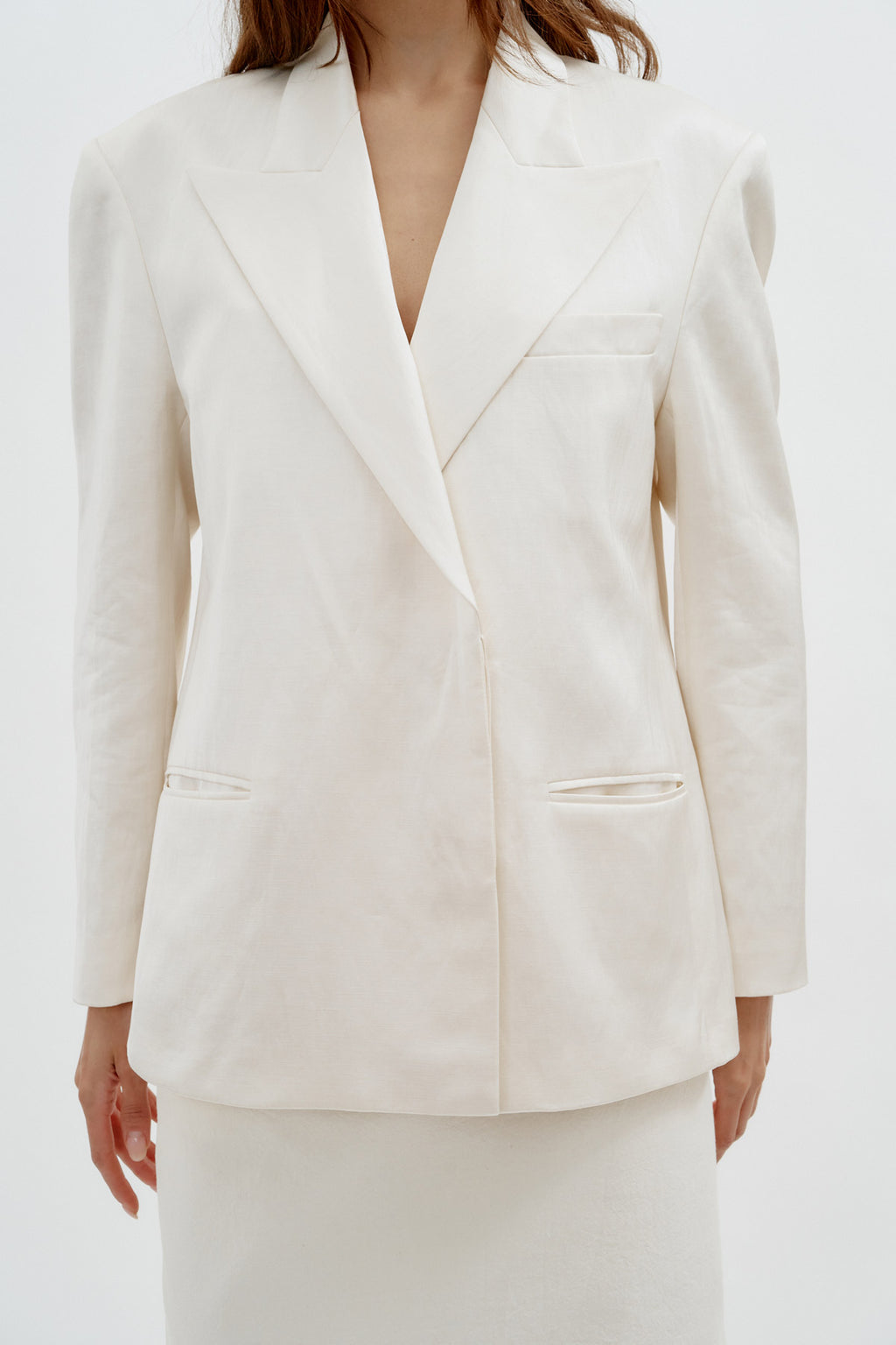 Wool Cream Blazer