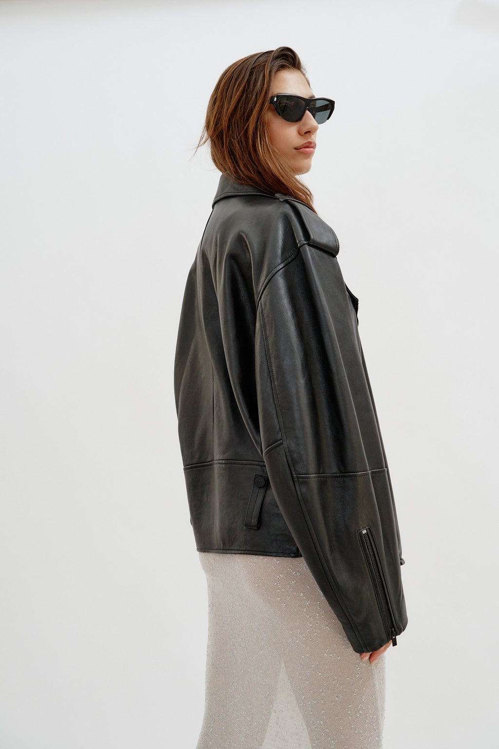 Bezons Leather Black Jacket