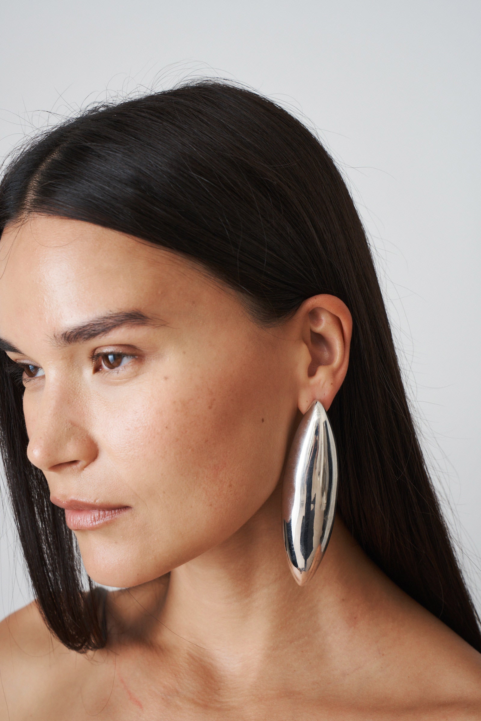 Elongated Sculptural Earrings