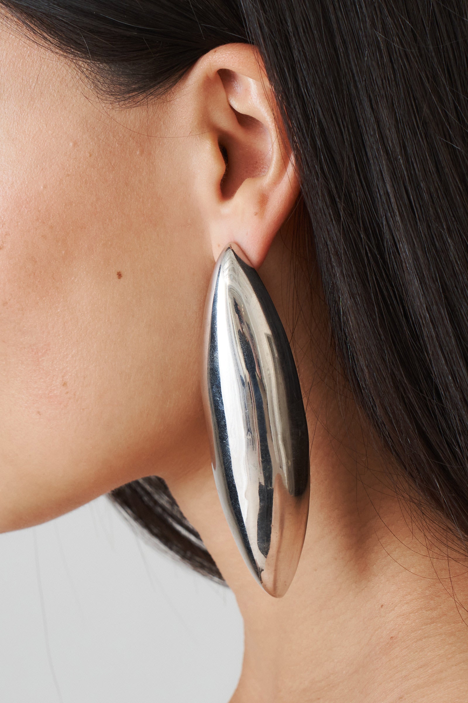 Elongated Sculptural Earrings
