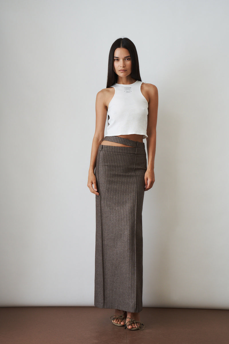 Pinstripe Skirt
