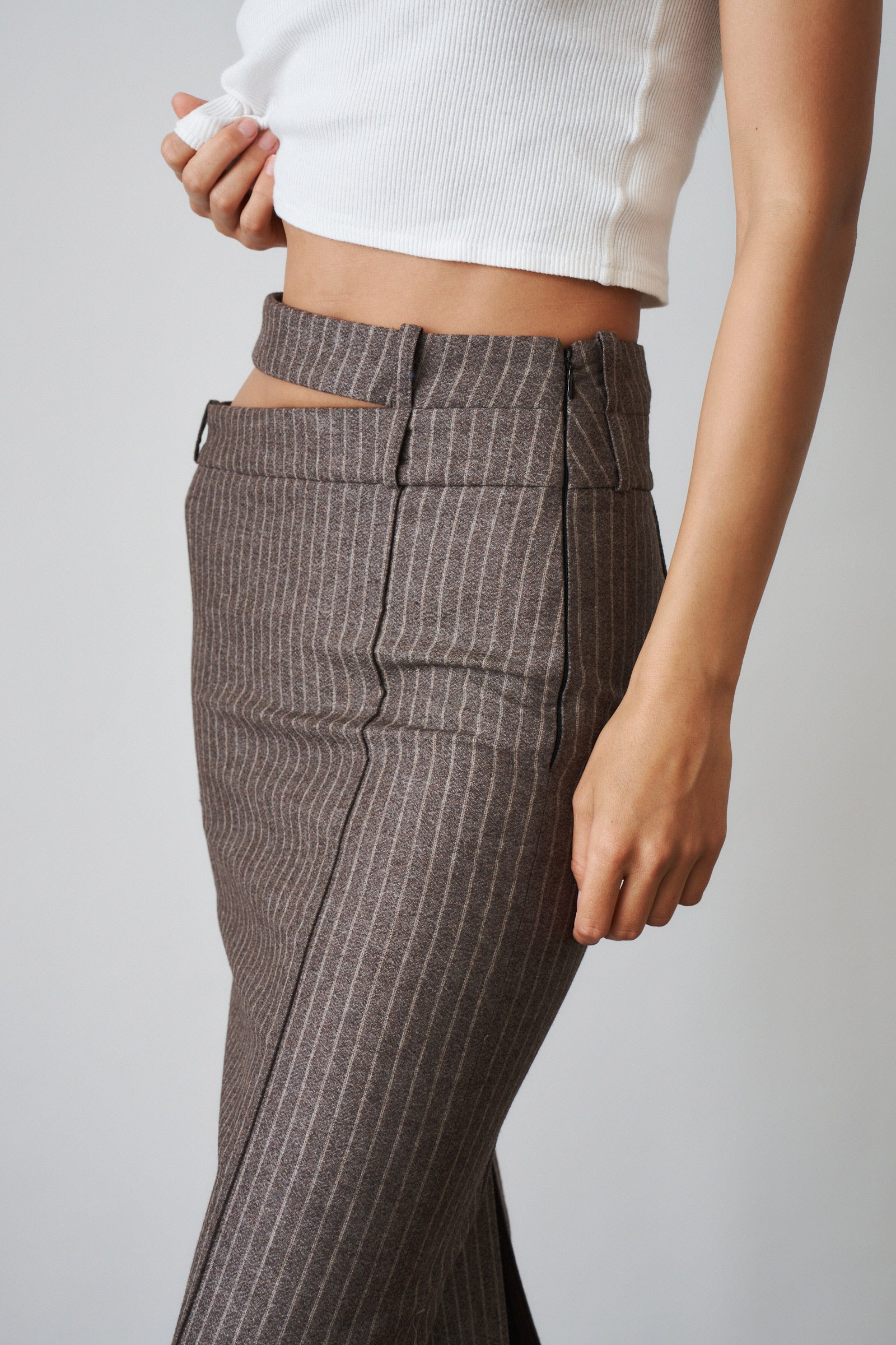 Pinstripe Skirt