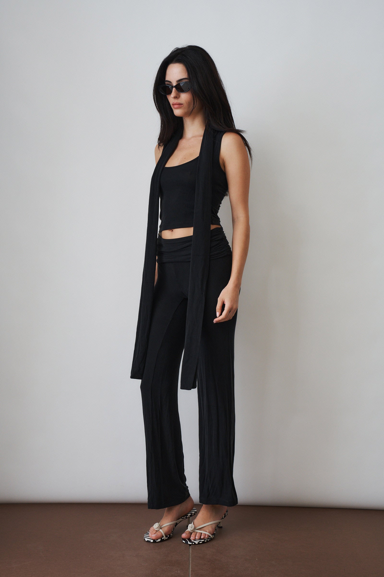 Scoop Tank with Scarf