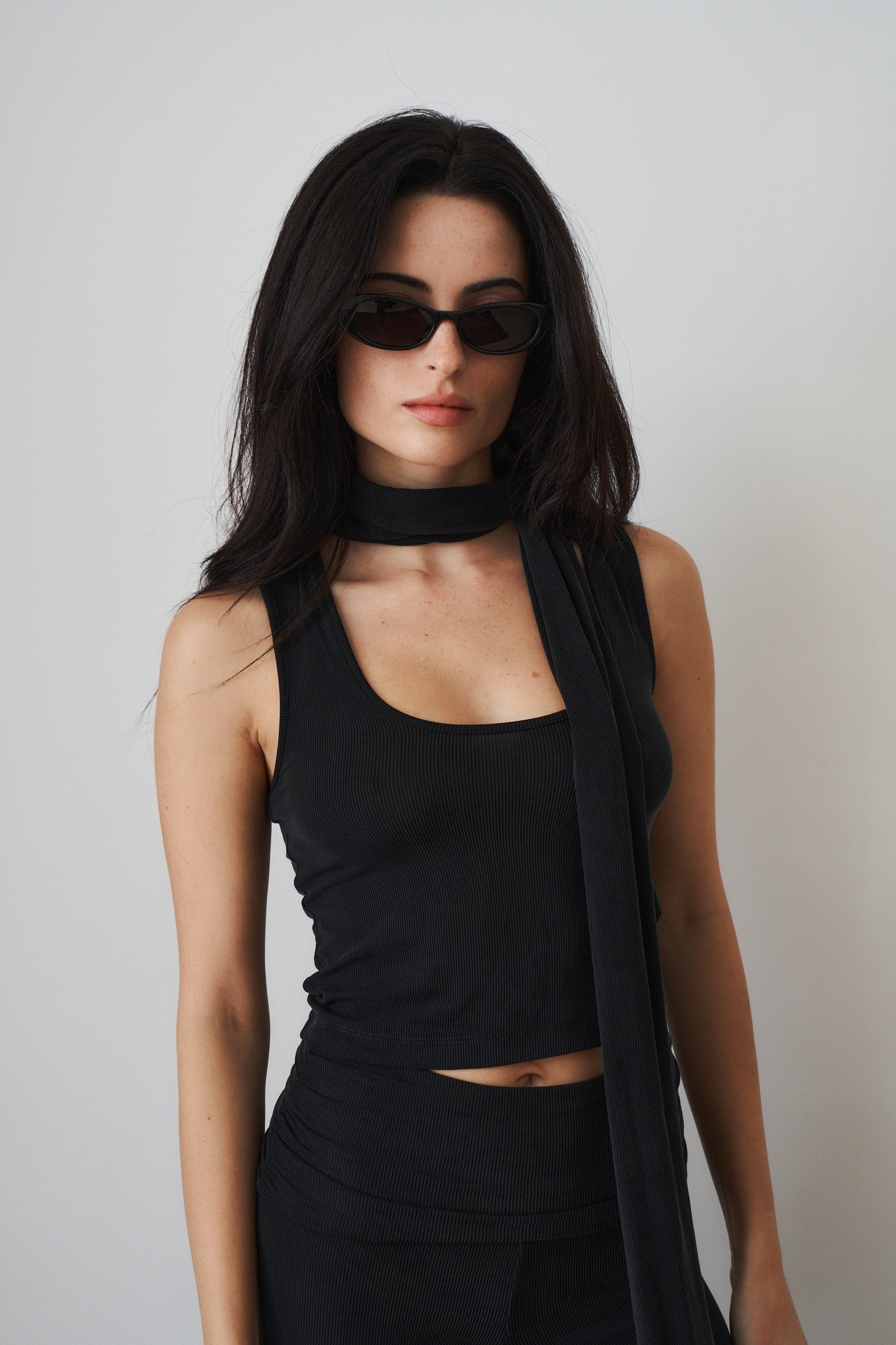 Scoop Tank with Scarf