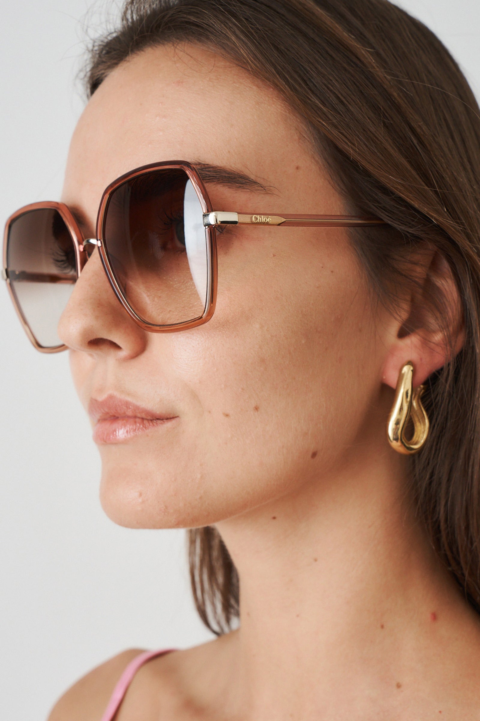 Geometric Frame Sunglasses