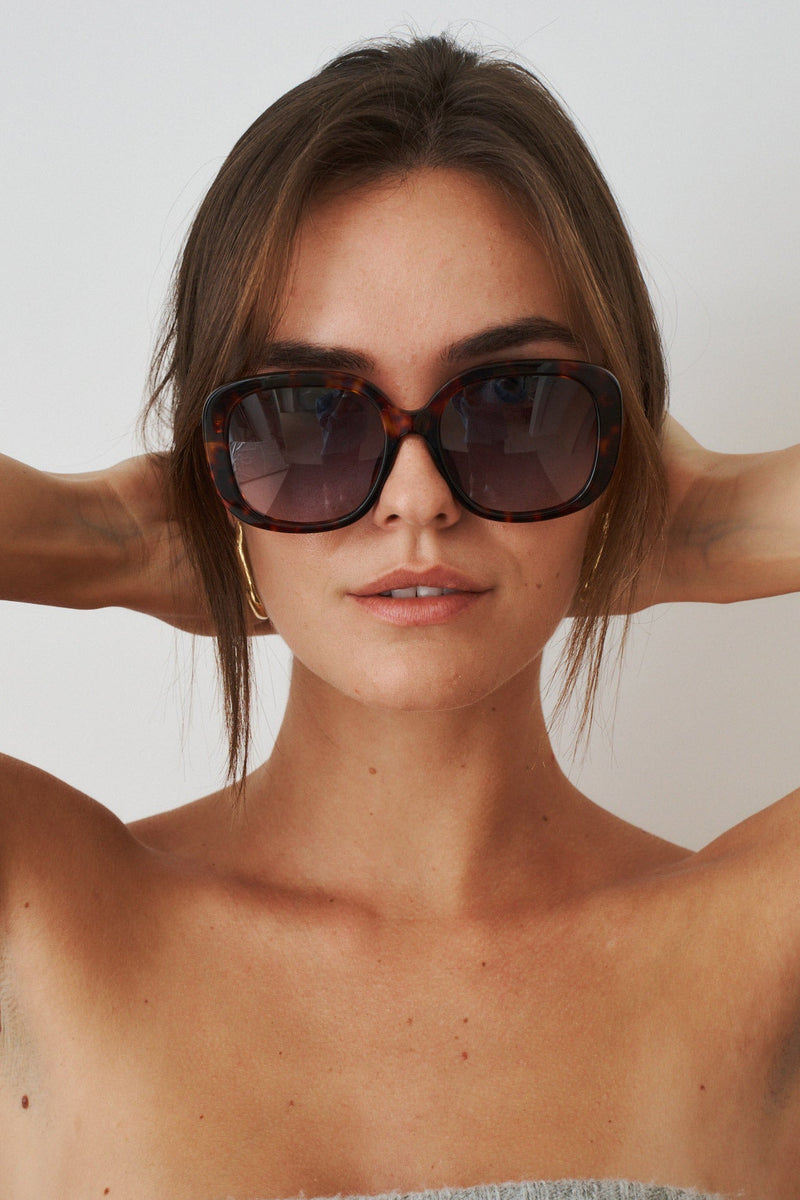 Tort Rectangle Sunglasses